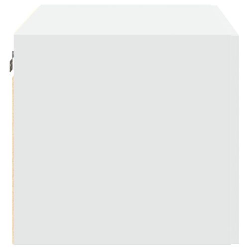 Стенен шкаф, бял, 80x42,5x40 см, инженерно дърво