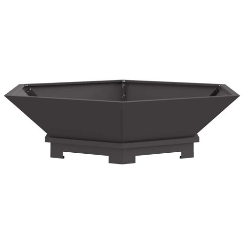 Огнище Черно 100 x 100 x 28 см Стомана