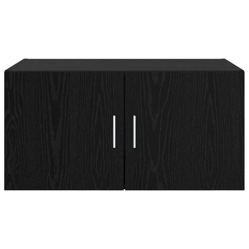 Стенен шкаф Черен дъб 80 x 42.5 x 40 см Инженерно дърво