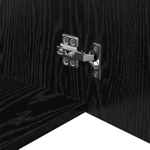 Стенен шкаф Черен дъб 80 x 42.5 x 40 см Инженерно дърво