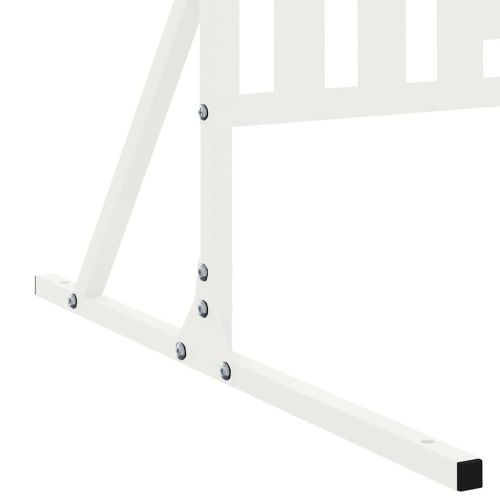 Екран за уединение Бяло 100 x 50 x 180 см Стомана