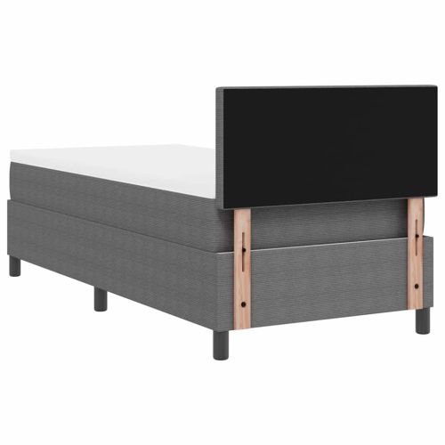 Легло с пружинирана основа Светлосив и бял 80 x 200 cm