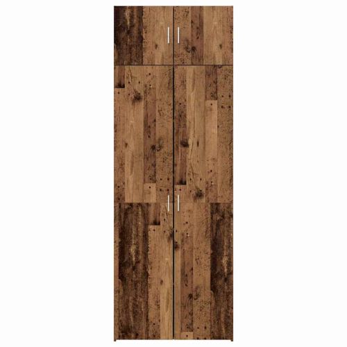 Шкаф за съхранение 3 pcs Старо дърво