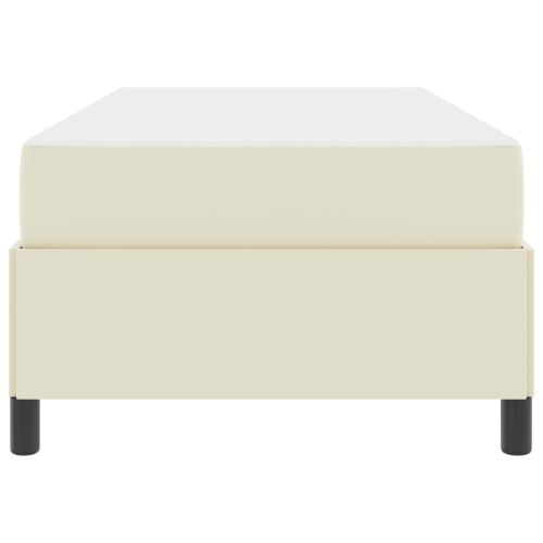 Рамка за легло с матрак Крем 100 x 200 cm текстил