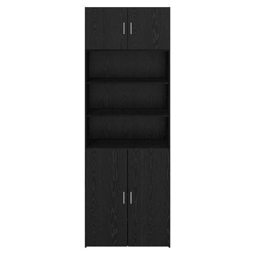 Шкаф за съхранение Черния дъб 80 x 42,5 x 225 см