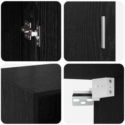 Шкаф за съхранение Черния дъб 80 x 42,5 x 225 см