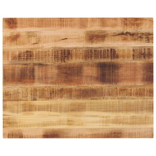 Плот за маса 90x80x2,5 см правоъгълен масивно дърво грубо манго