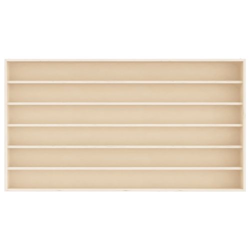 Дървена колекционерска витрина с 6 рафта 100x8,5x55 см