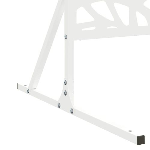 Екран за уединение Бяло 100 x 50 x 180 см Стомана