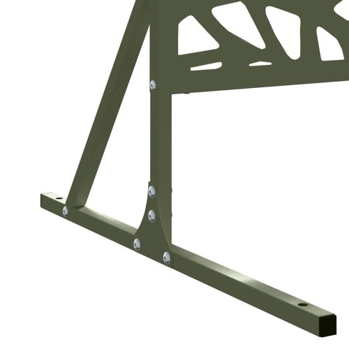 Екран за уединение Маслинено 100 x 50 x 180 см Стомана