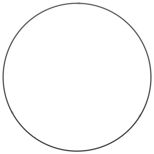 Пръстен за саксия Черно 80 x 80 x 20 cm