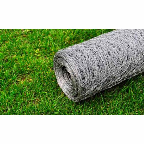 Кокошкарска мрежа, поцинкована стомана, 25x1 м, сребриста