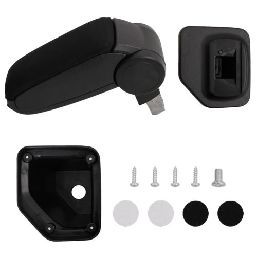 Подлакътник за кола черен 15x32x(40-52) см ABS