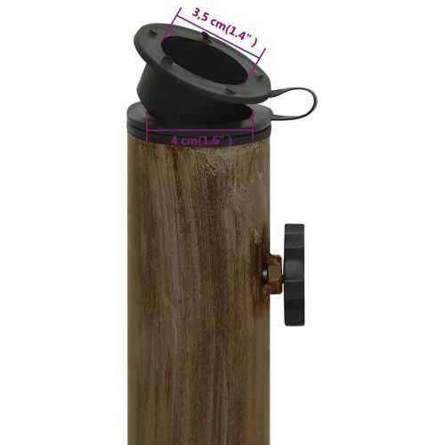 Основа за чадър, бронз, 44x44x31 см, чугун