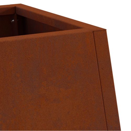 Огнище Кафяво 50 x 35 x 100 см Патинираща стомана