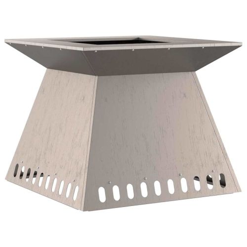 Огнище Кафяво 60 x 60 x 50 см Патинираща стомана