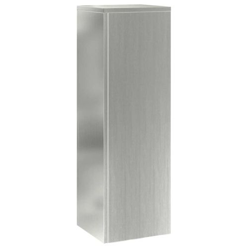 Стойка за растения 3 pcs Сребрист Поцинкована стомана