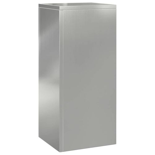 Стойка за растения 3 pcs Сребрист Поцинкована стомана