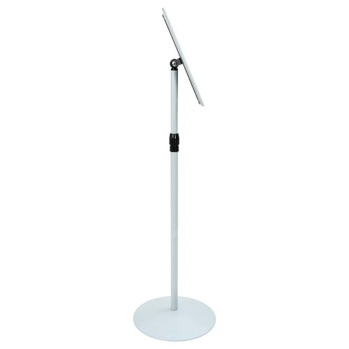 Поставка за плакат Сребрист 33 x 33 x 123 см PVC и стомана