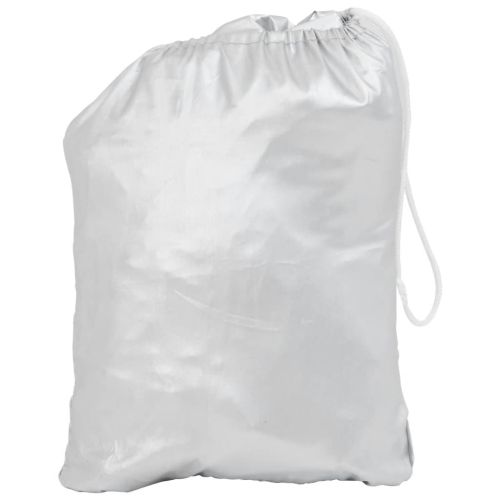 Половин покривало за кола, с кукички, сребристо, L