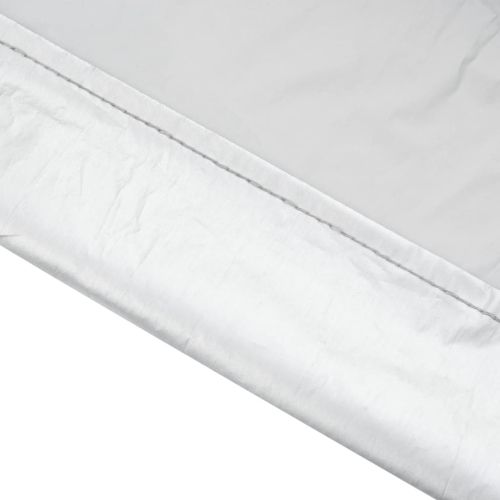 Половин покривало за кола, с кукички, сребристо, L