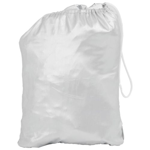 Половин покривало за кола, с кукички, сребристо, M