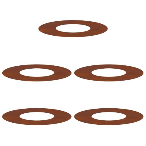 подходяща за плоски дървени халки 5 pcs Кафяво Ø30 / 60 см