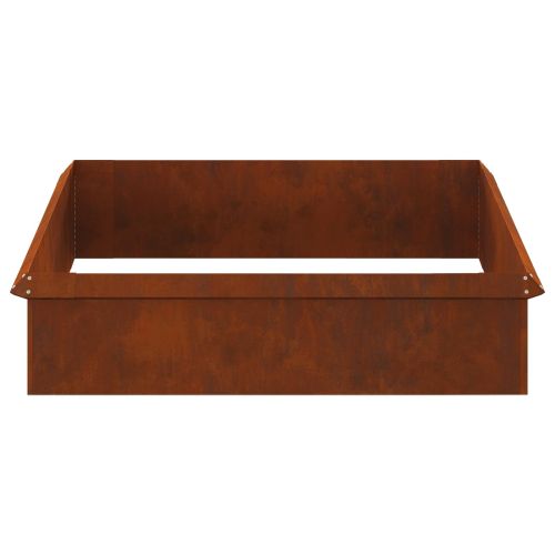 Огради за охлюви 8 pcs Ръждясало Патинираща стомана