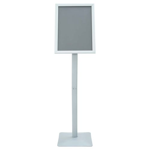 Поставка за плакат Сребрист 32,5 x 27 x 126 см Чугун