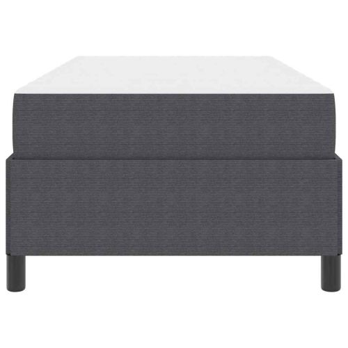 Рамка за легло с матрак Тъмен сив 80 x 200 cm текстил