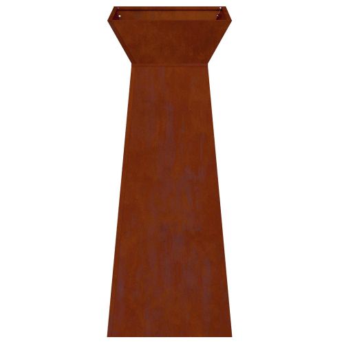 Саксия с колона 2 pcs Сребрист 40 x 40 x 100 cm