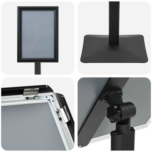 Поставка за плакат Сребрист a4 Чугун