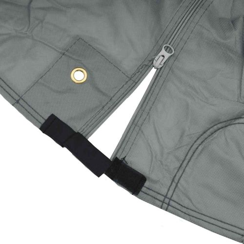 Покривало за каравана сиво 460x250x220 cm Нетъкана материя