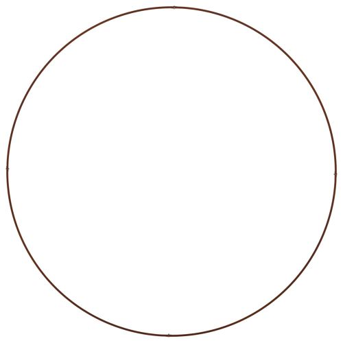 Пръстен за саксия Кафяво 120 x 120 x 20 см Патинираща стомана