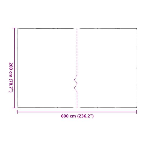 Покривало за растения с капси 2x6 м Полиетилен