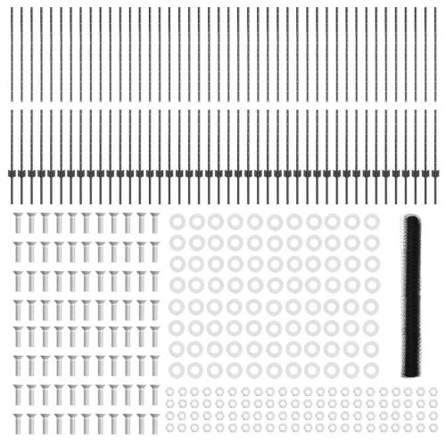 Ограда с пост Сив 1,4 x 100 m Стомана и PVC