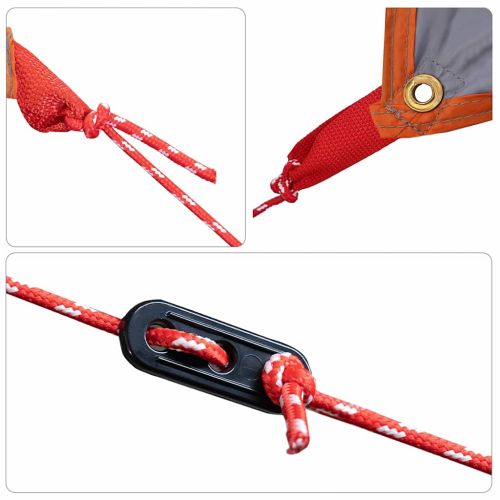 Водоустойчива тента с покрив Сив и оранжев