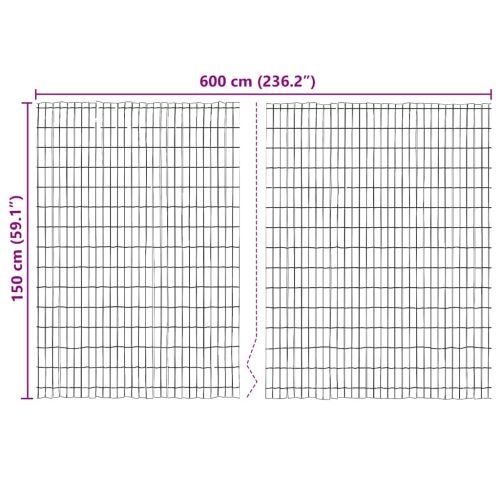 Ограда от кора Кафяво 600 x 150 cm Бор