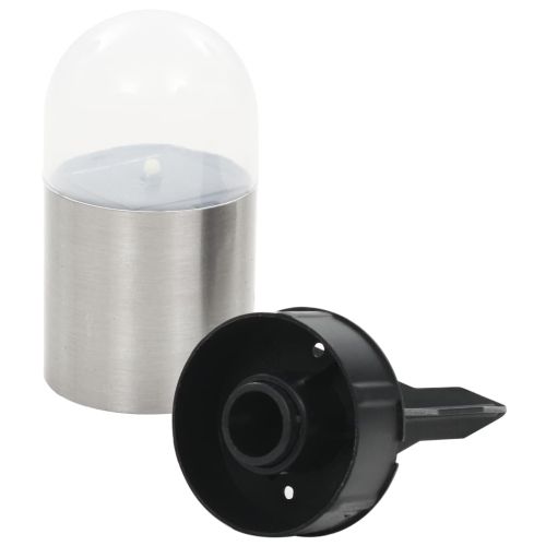 Соларни земни лампи, 12 бр, LED светлина, бели