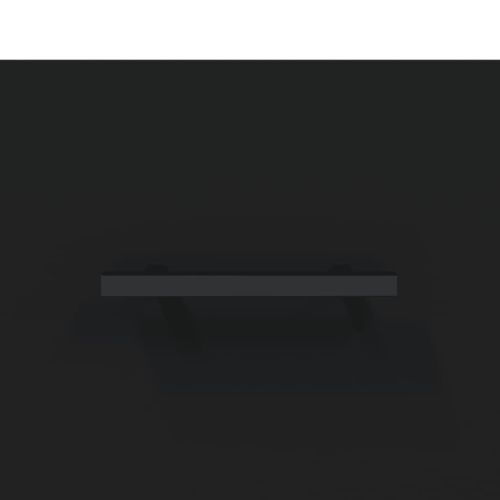 Висок шкаф, черен, 69,5x31x115 см, инженерно дърво