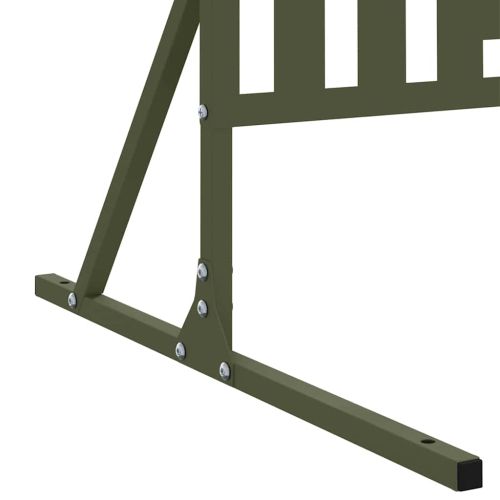 Екран за уединение Маслинено 100 x 50 x 180 см Стомана