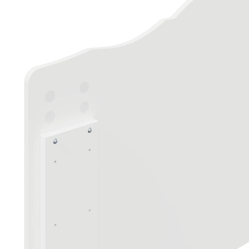 Рамка за легло с таблото Бяло 75 x 190 cm Солидно борово дърво