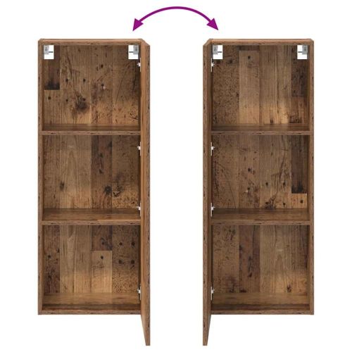 TV стенен шкаф Старо дърво 40,5 x 30 x 102 см Инженерно дърво