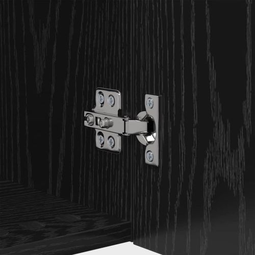 Кабинети за телевизор на стената 2 pcs Черния дъб 40,5x30x40см