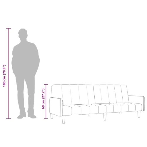2-местно разтегателно канапе, светлозелено, кадифе