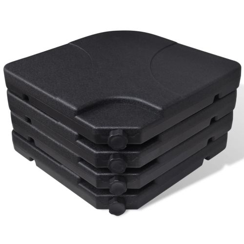 Алуминиев градински чадър с преносима основа, зелен