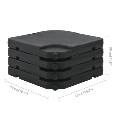 Алуминиев градински чадър, с преносима основа, таупе