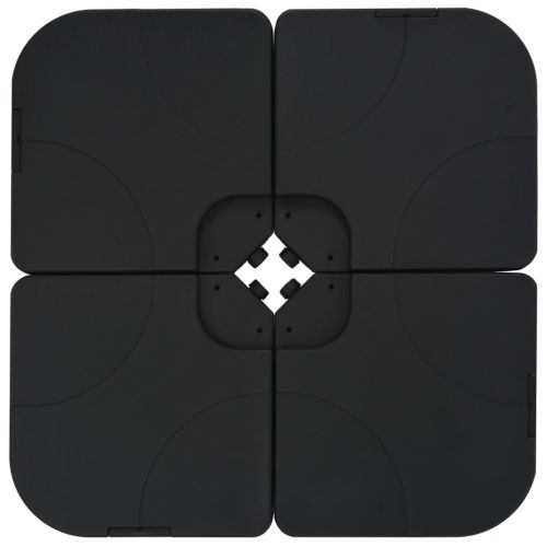 Градински чадър, с преносима основа, червен