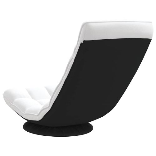 Въртящ се подов стол, бял, 70x51x79 см, плат