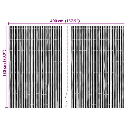 Бамбукова ограда Естествен 400 x 180 см бамбук